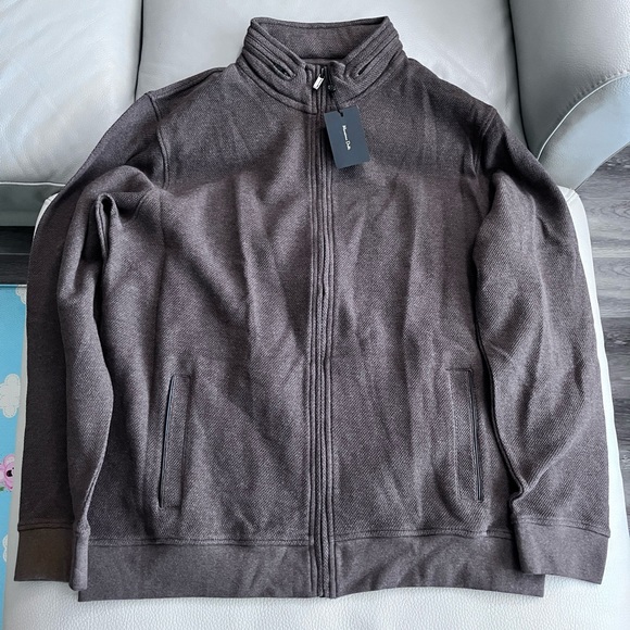 NWT - Massimo Dutti Men’s Hideable Hood Cotton Zip Up Cardigan Size- Size XL - Picture 2 of 10